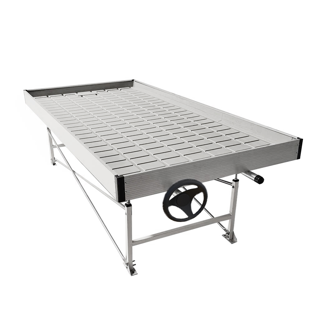 rolling bench ebb hydroponic bench