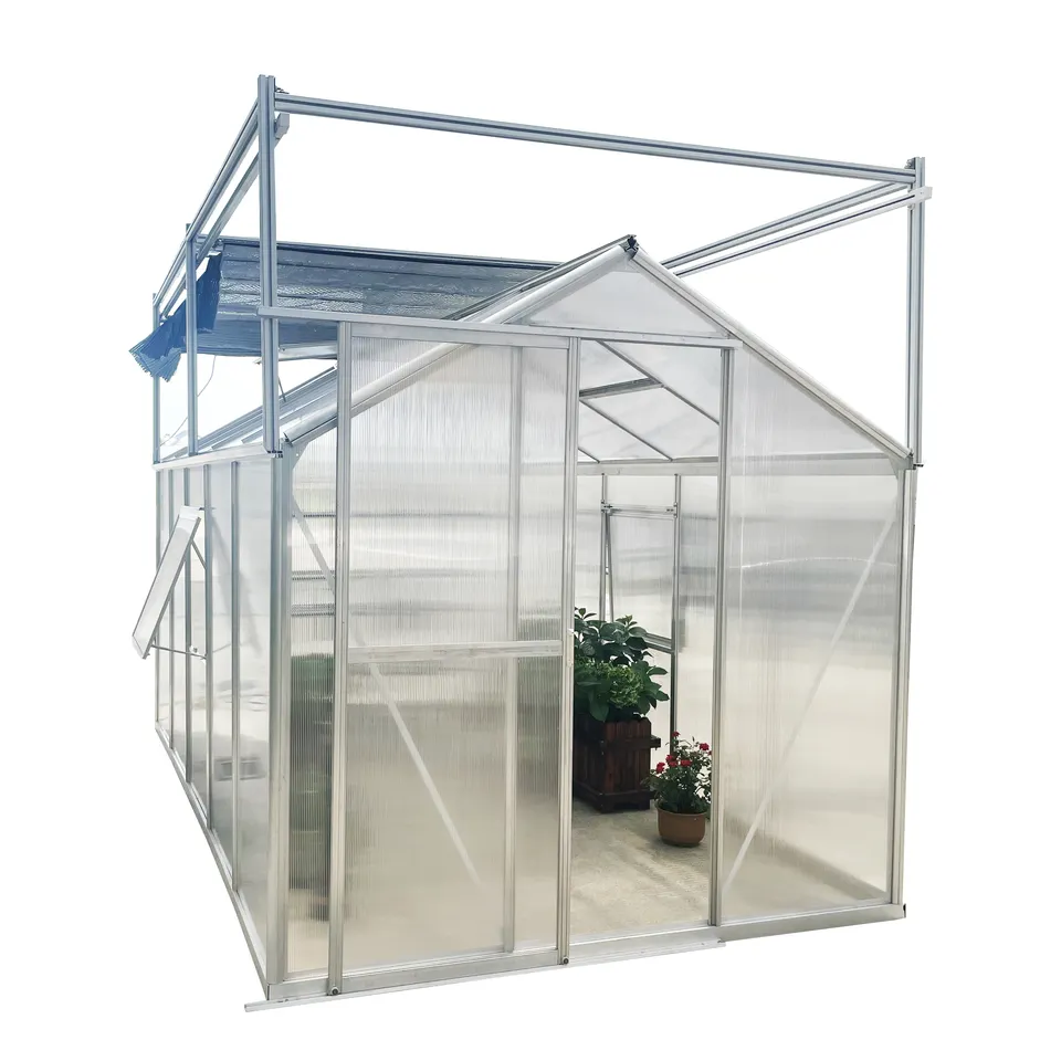 PC sheet Aluminum garden greenhouse