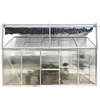 Gardening Windowed PC sheet Aluminum garden greenhouse