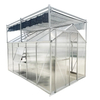Windowed Flowering Triangular PC Sheet Aluminum Garden Greenhouse