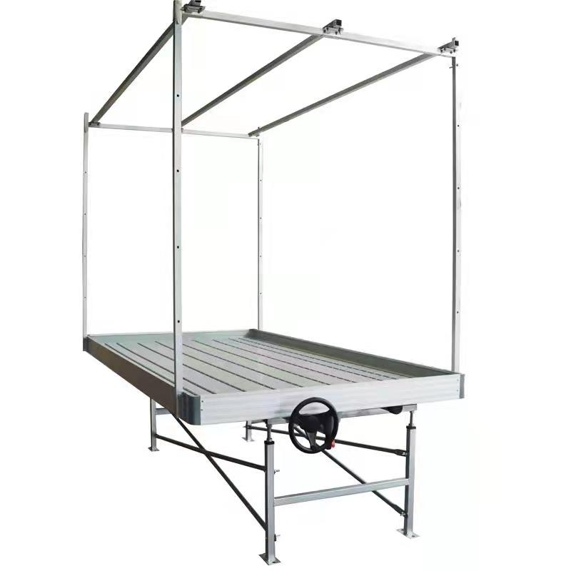 EBB Flood Aluminum greenhouse rolling bench tables